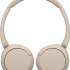 Наушники Sony WH-CH520, Bluetooth, накладные, бежевый [wh-ch520/c]